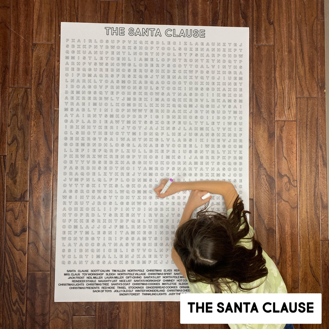 The Santa Clause Giant Word Search Puzzle