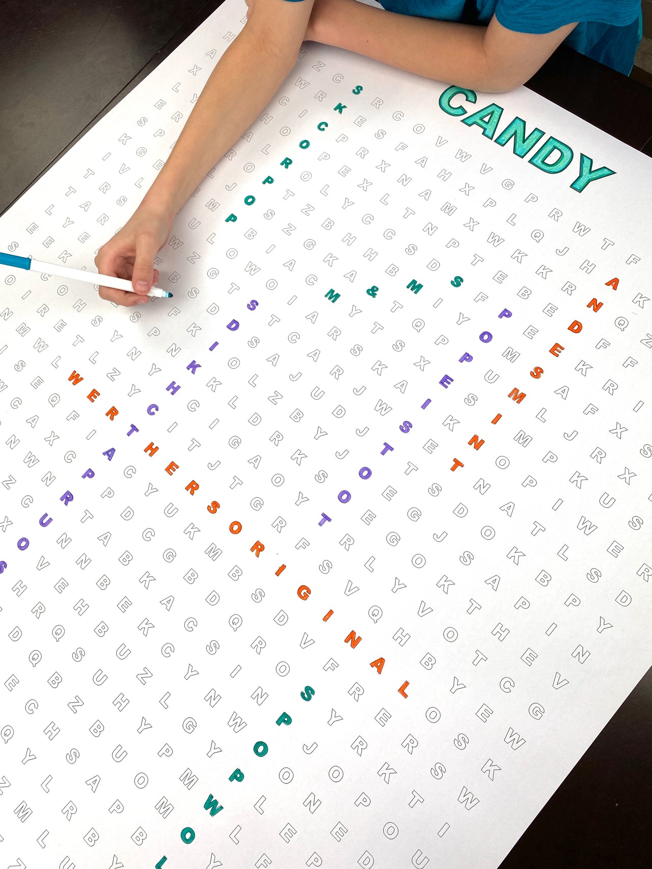 Candy Giant Word Search Puzzle