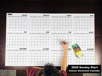 Thumbnail for 2026 Classic Sunday or Monday Start Yearly Calendar