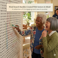 Thumbnail for 12 Pack Word Search Bundle For Senior Centers