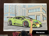 Thumbnail for Huracan Table Size Coloring Sheet