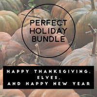 Thumbnail for Perfect Holiday Bundle cover: Happy Thanksgiving, Elves and Happy New Year giant coloring sheets