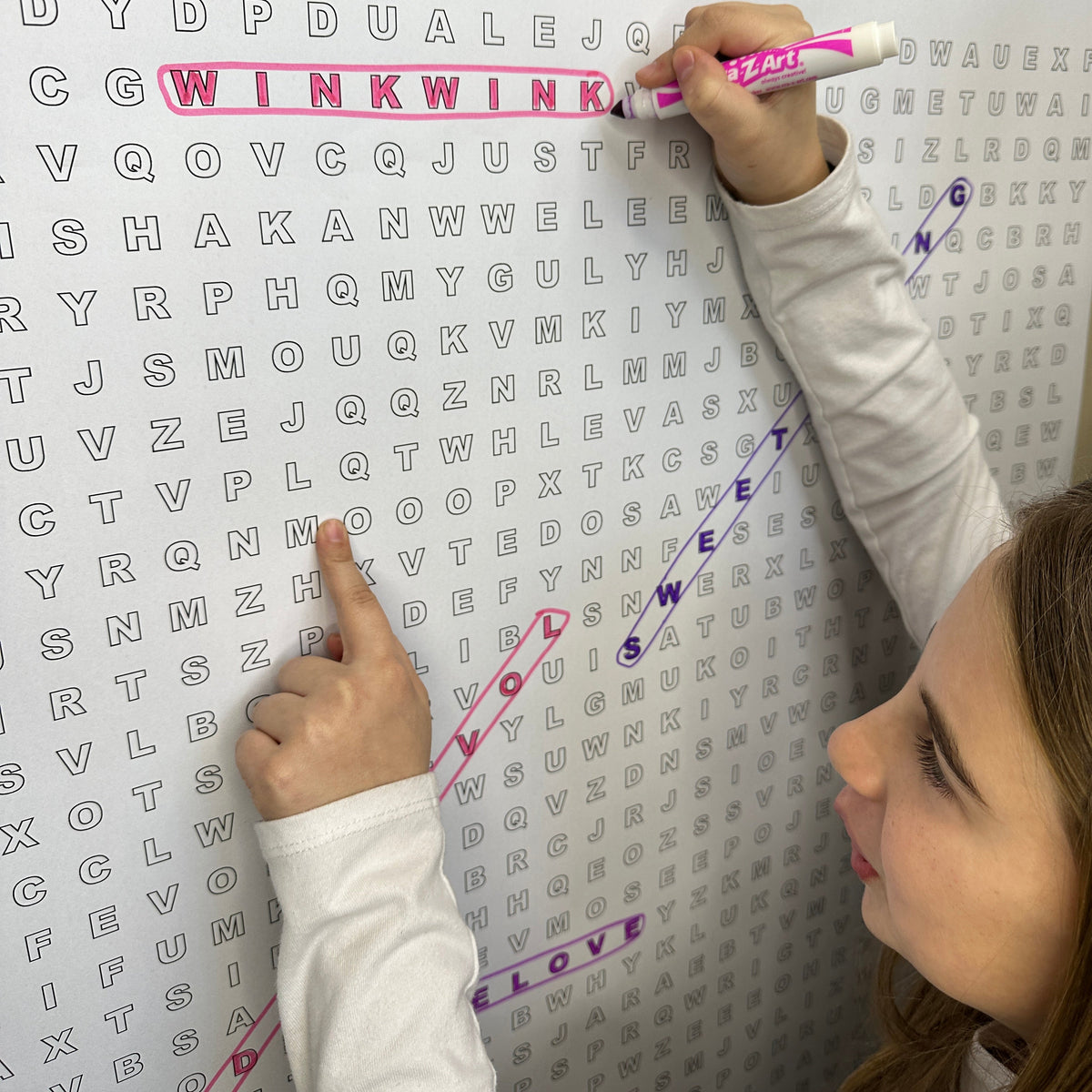 Sweetheart Candy Words Giant Word Search Puzzle