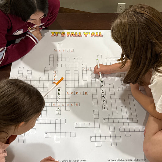 It's Fall Y'all Giant Crossword Puzzle