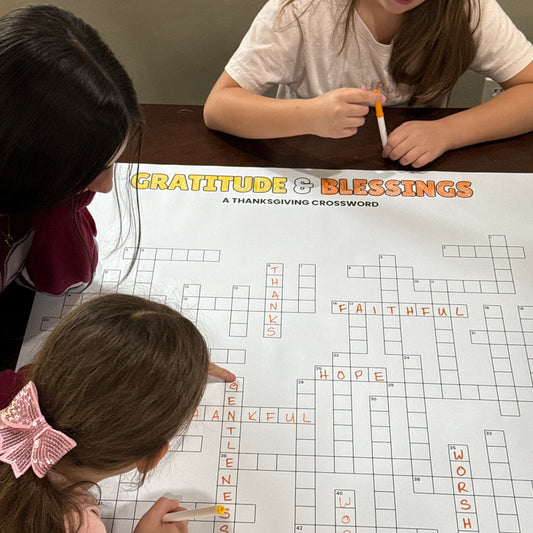 Gratitude & Blessings Giant Crossword Puzzle