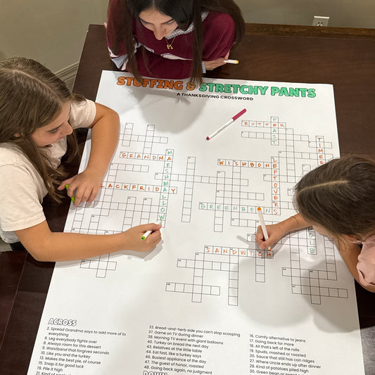 Stuffing & Stretchy Pants Giant Crossword Puzzle