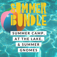 Thumbnail for SUMMER BUNDLE - Summer Camp, At The Lake, & Summer Gnome Table Size Coloring Sheets