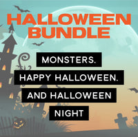 Thumbnail for Halloween Bundle cover: Monsters, Happy Halloween and Halloween Night giant coloring sheets