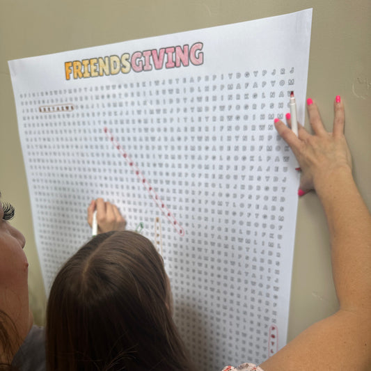 Friendsgiving Giant Word Search Puzzle