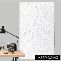 Thumbnail for Keep Going Table Size Coloring Sheet