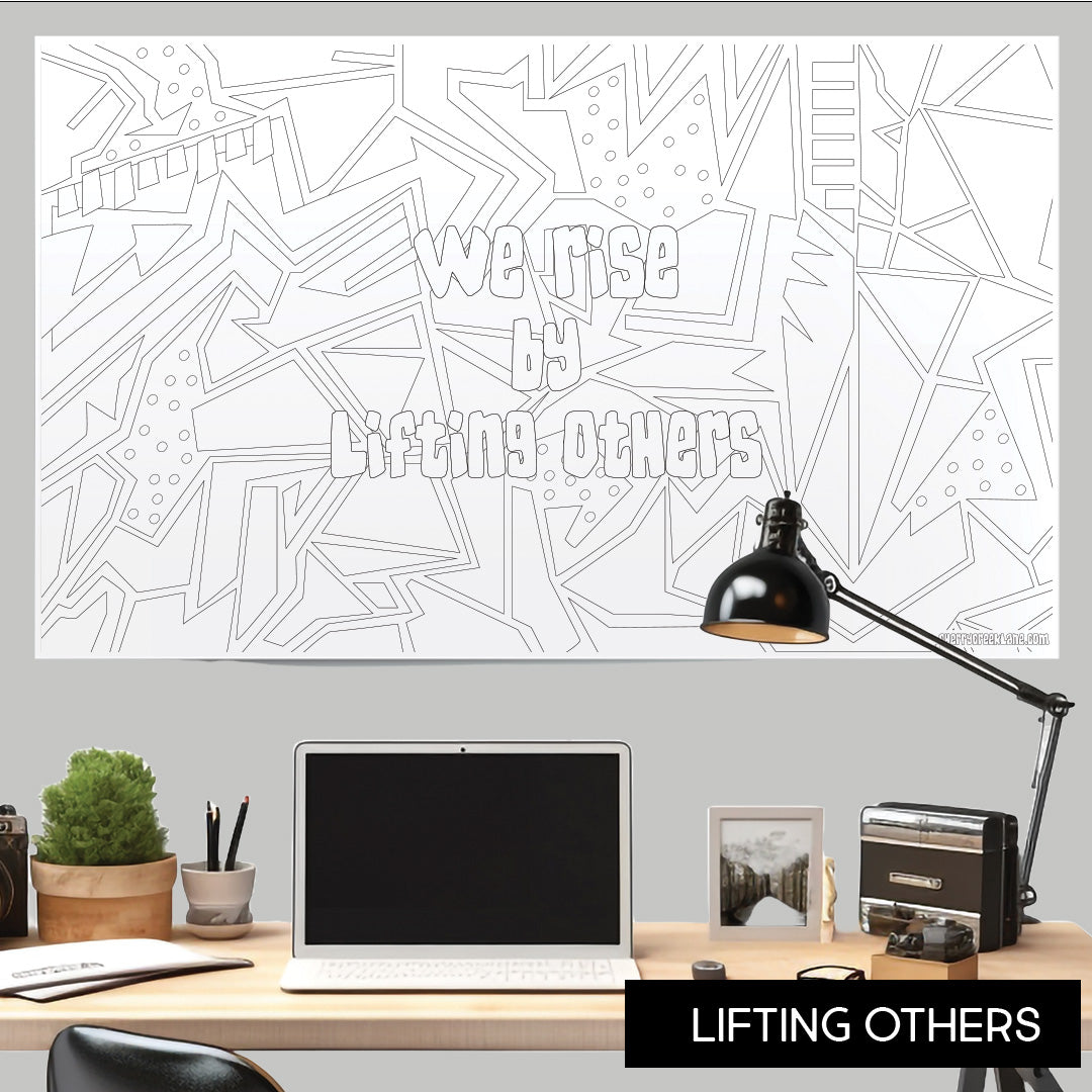 Lifting Others Table Size Coloring Sheet