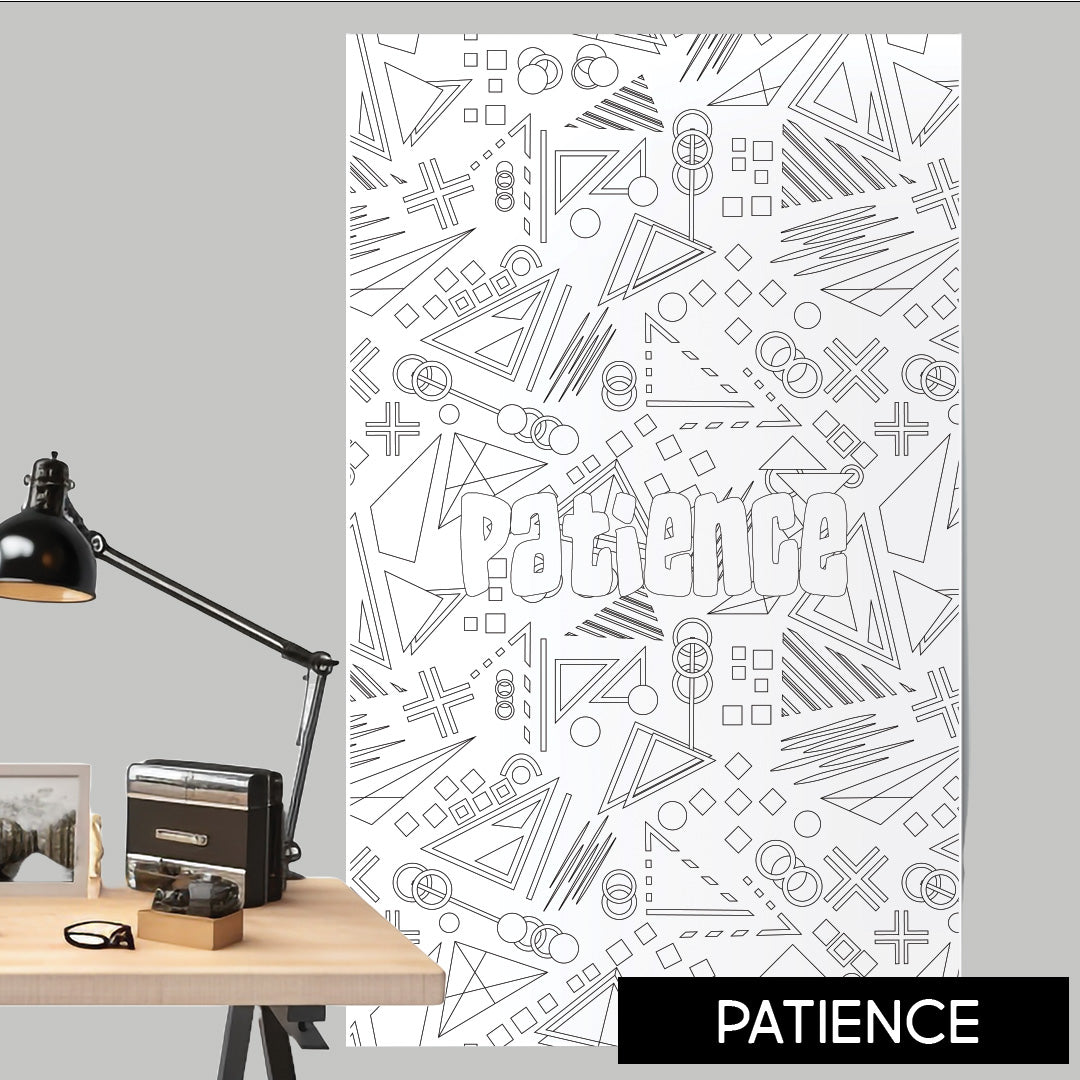 Patience Table Size Coloring Sheet