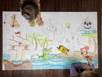 Thumbnail for Peter Pan table size coloring sheet