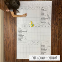 Thumbnail for Fall Activity Calendar Coloring Banner