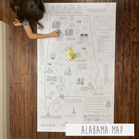 Thumbnail for North America, USA and state giant coloring map bundle, photo 5