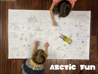 Thumbnail for Arctic Fun Table Size Coloring Sheet