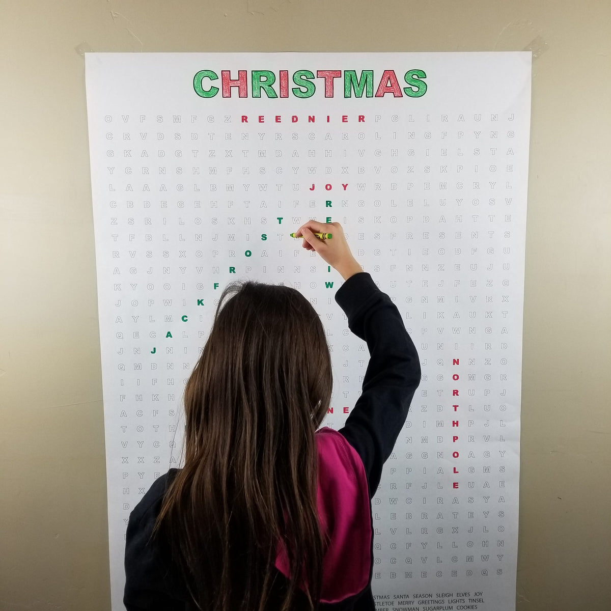 Christmas giant word search poster, photo 3