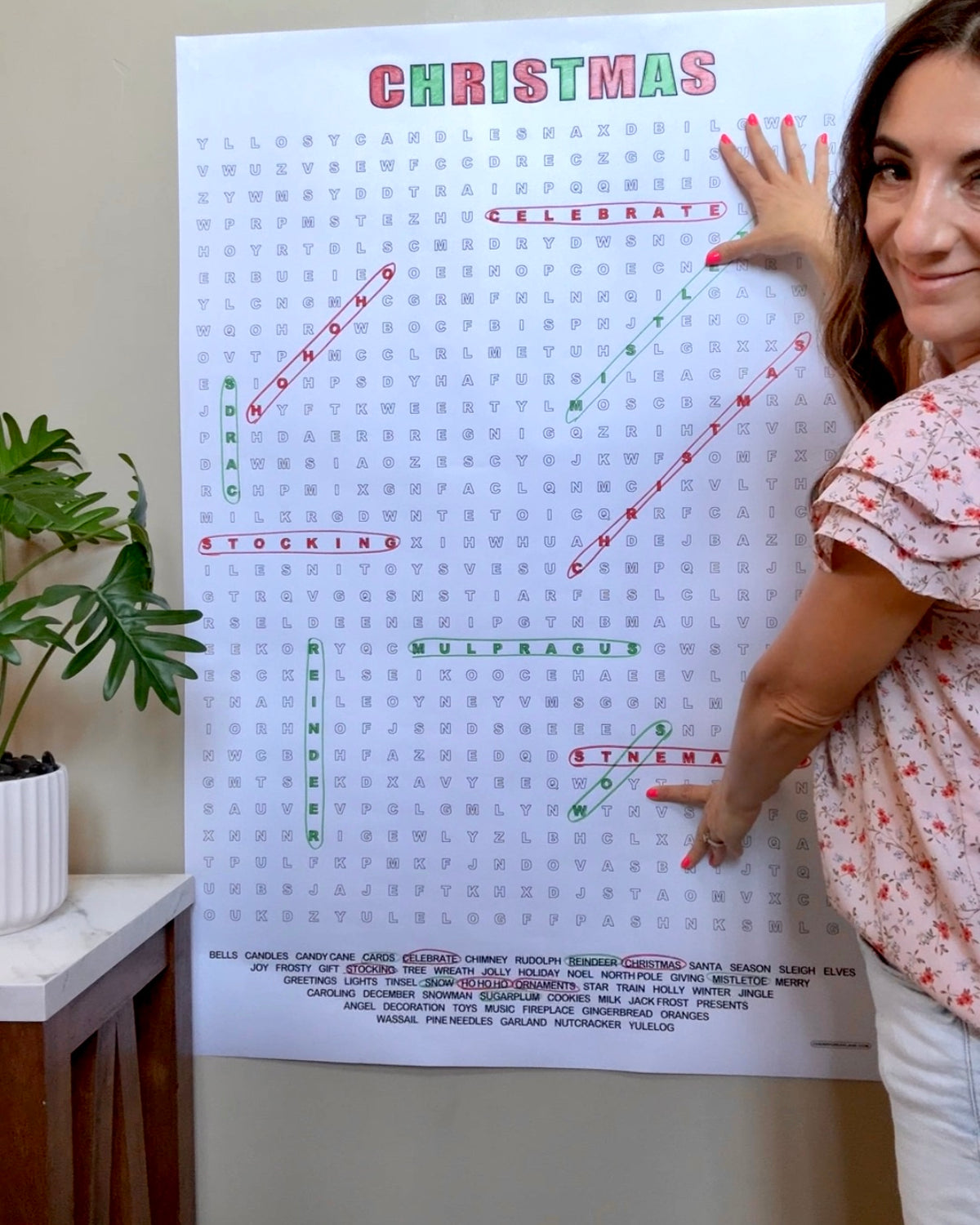 Christmas giant word search poster, photo 2