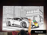 Thumbnail for Huracan Table Size Coloring Sheet