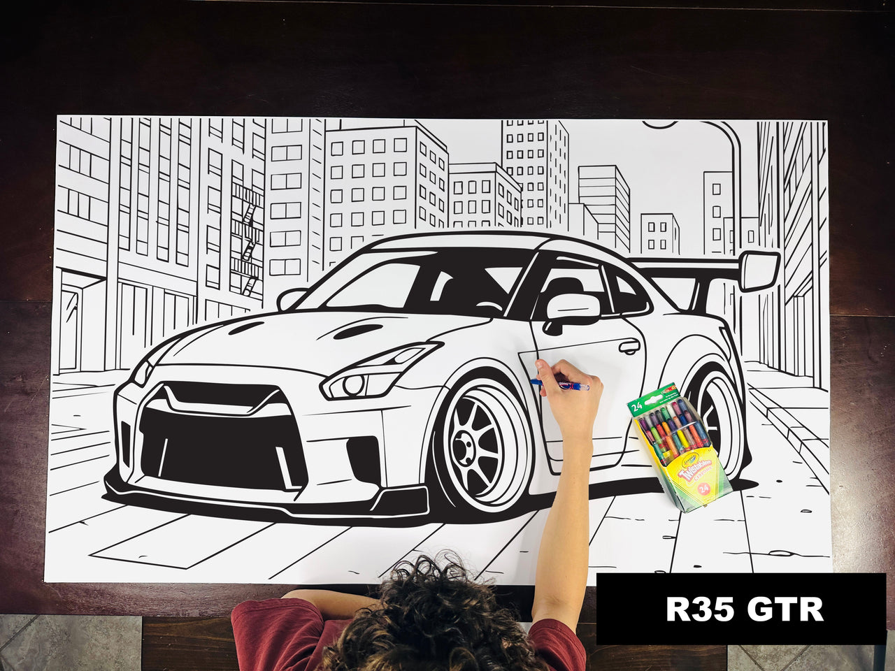 R35 GTR Table Size Coloring Sheet – cherrycreeklane