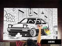Thumbnail for AE86 Table Size Coloring Sheet