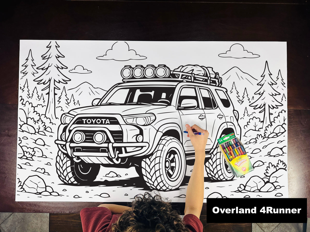 Overland 4Runner Table Size Coloring Sheet