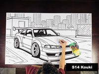 Thumbnail for S14 Kouki Table Size Coloring Sheet