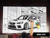 Thumbnail for WRX STI Table Size Coloring Sheet