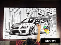 Thumbnail for WRX STI Table Size Coloring Sheet