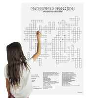 Thumbnail for Gratitude & Blessings giant crossword puzzle poster
