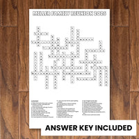 Thumbnail for Answer key included with every custom crossword