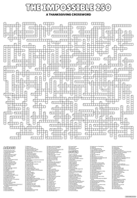 Thumbnail for The Impossible 250 Thanksgiving Version giant crossword puzzle
