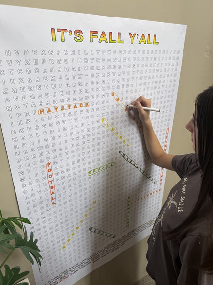 It's Fall Y'all Giant Word Search Puzzle