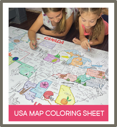 USA Map coloring sheet
