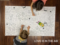 Thumbnail for Love Is In The Air Table Size Coloring Sheet