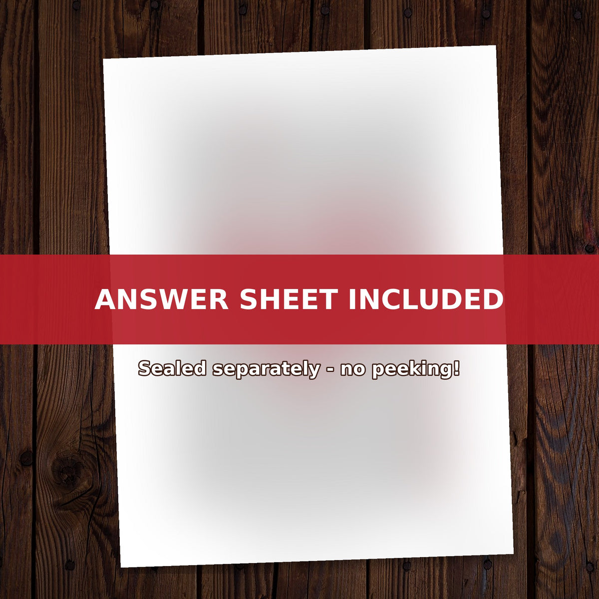 The Impossible Love Maze solution sheet included, sealed separately