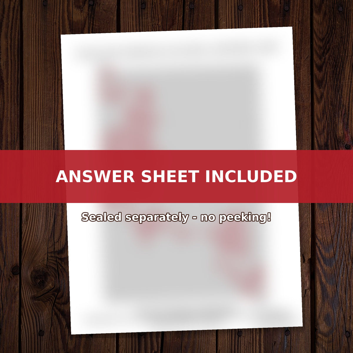 The Impossible Maze answer sheet included, sealed separately