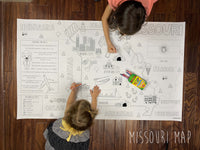 Thumbnail for Missouri giant 30x50 state coloring map