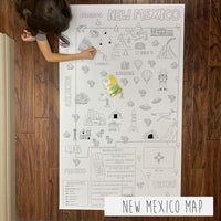 Thumbnail for North America, USA and state giant coloring map bundle, photo 19