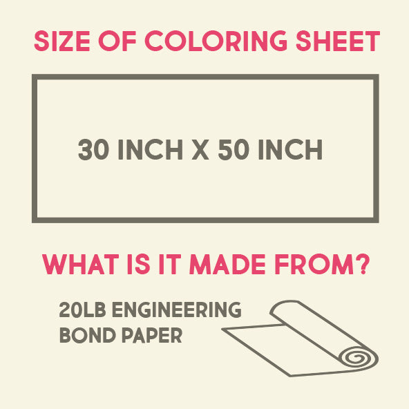 size of coloring sheet