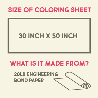 size of coloring sheet