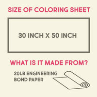 Thumbnail for Shape Table Size Coloring Sheet