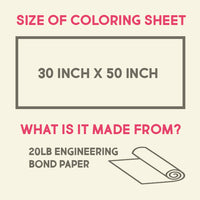 Thumbnail for Zentangle Shark Table Size Coloring Sheet