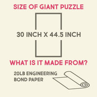 Thumbnail for Size chart: 30 inch x 44.5 inch, 20 lb engineering bond paper