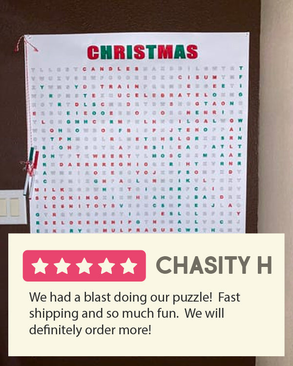 christmas word search testimonial