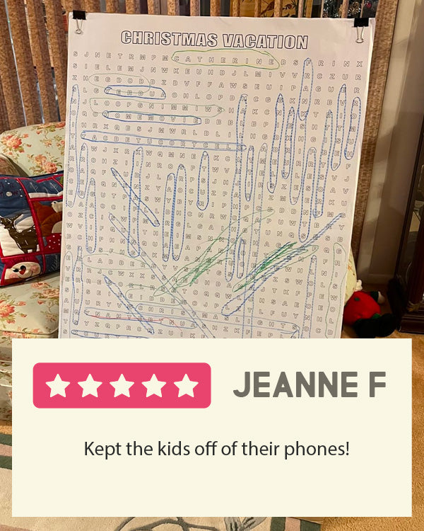 christmas vacation word search testimonial