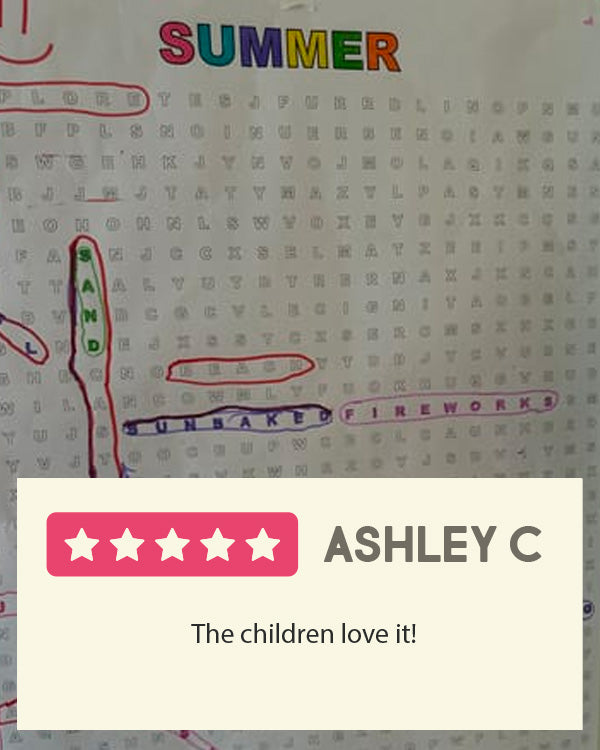 summer word search testimonial