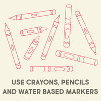 Thumbnail for crayons, pencils, and water based markers
