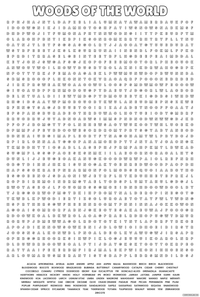 Thumbnail for Woods of the World Giant Word Search Puzzle - Cherry Creek Lane