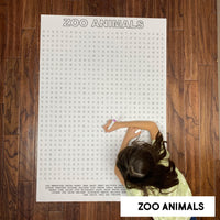 Thumbnail for Zoo Animals Giant Word Search Puzzle